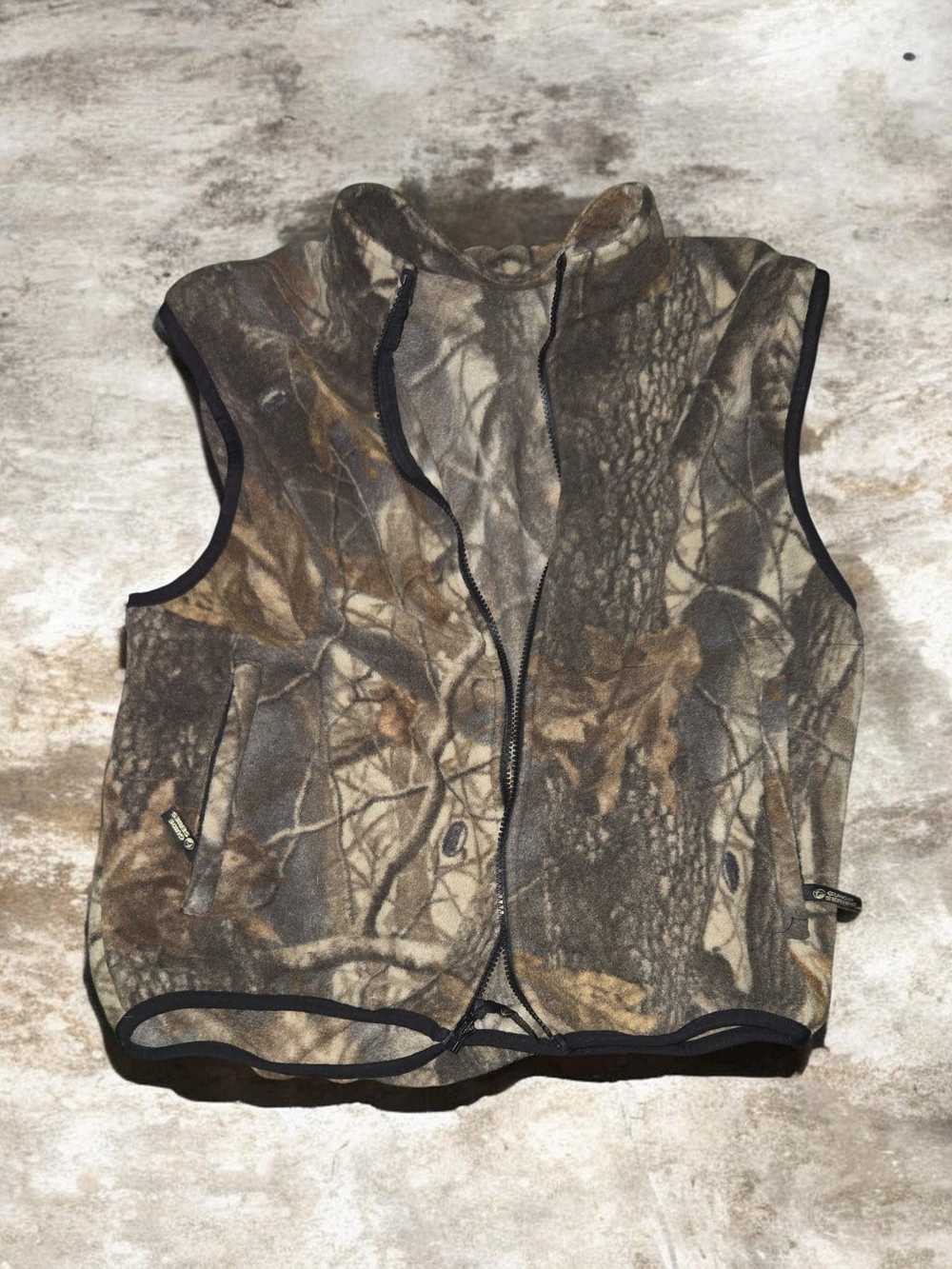 Gander Mountain Brown/Green Camo Fleece Vest